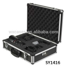 caja de aluminio fuerte para la cámara con espuma en cubos removibles interior adecuado para cualquier tamaño de contenido